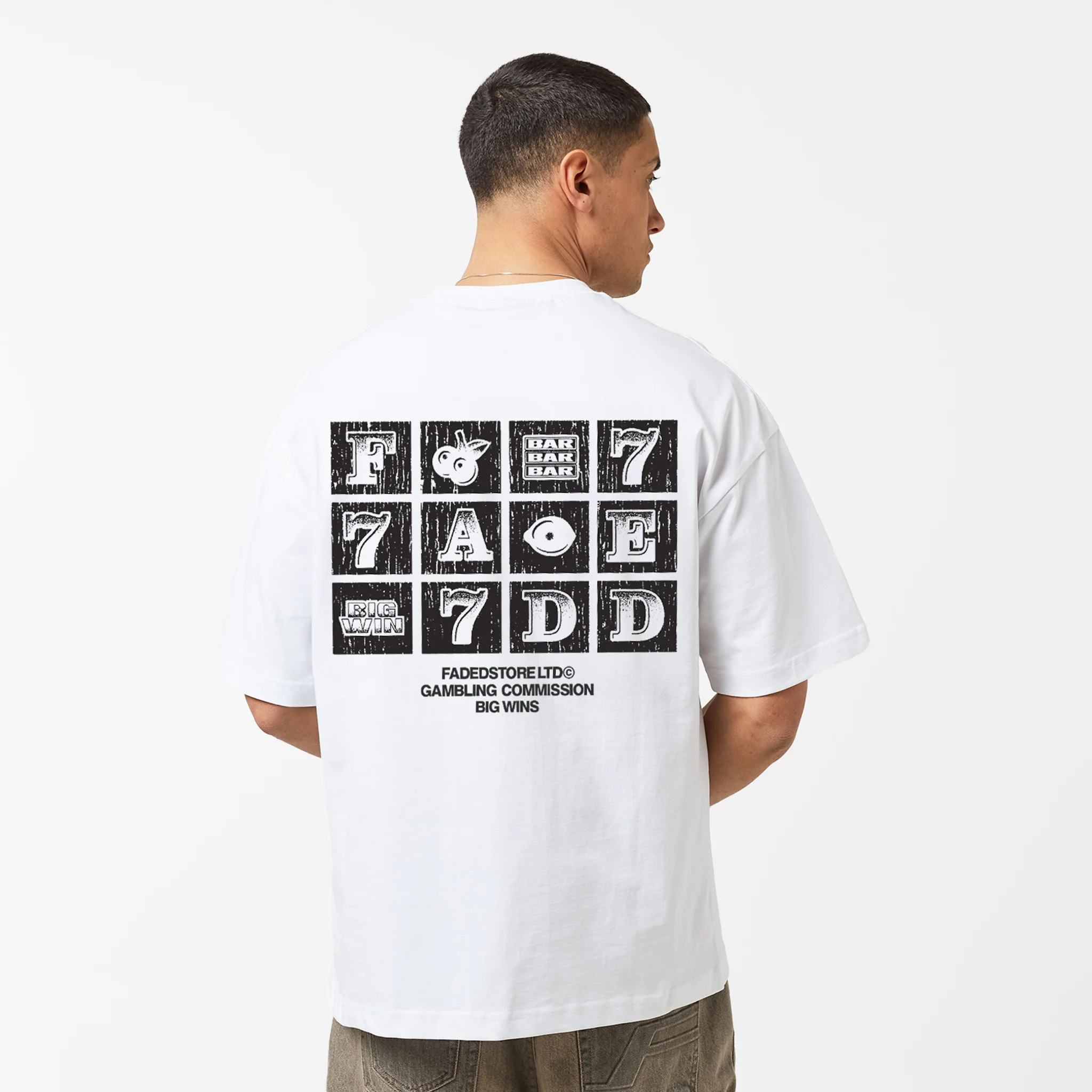 Big Wins T-Shirt | White - Faded