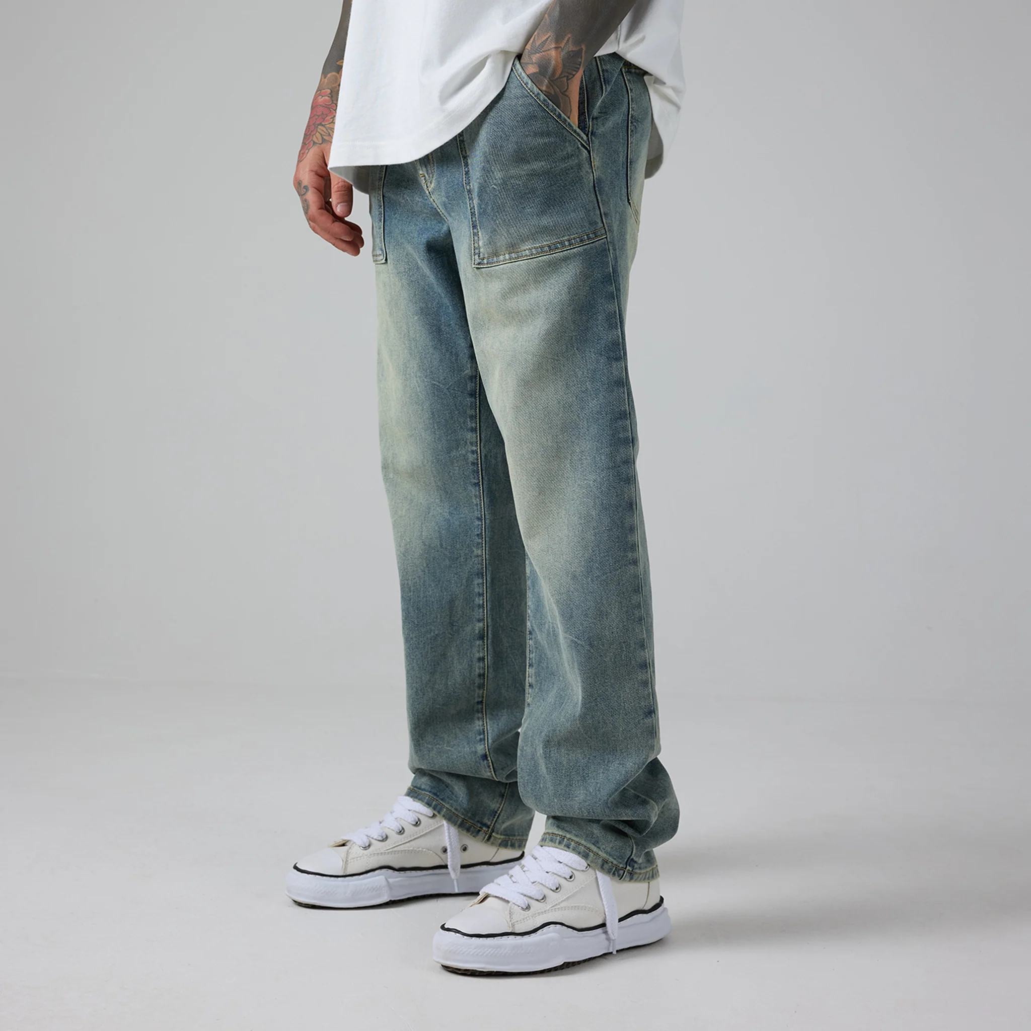 Worker Jean | Washed Blue - Faded