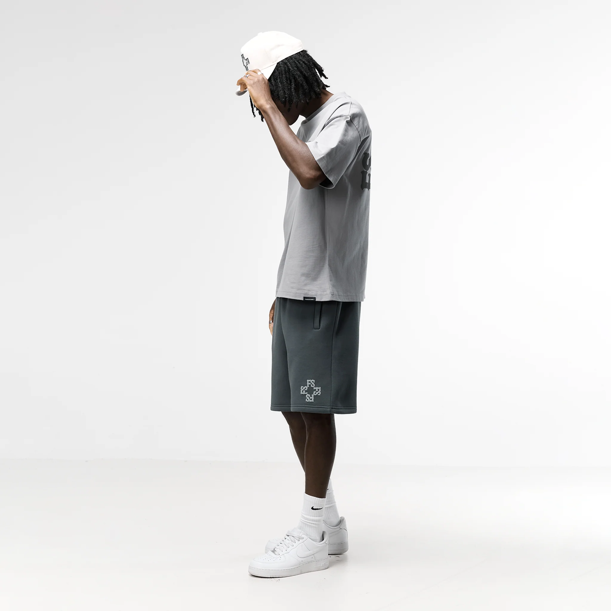 Monogram Twinset | Mid Grey/Charcoal - Faded