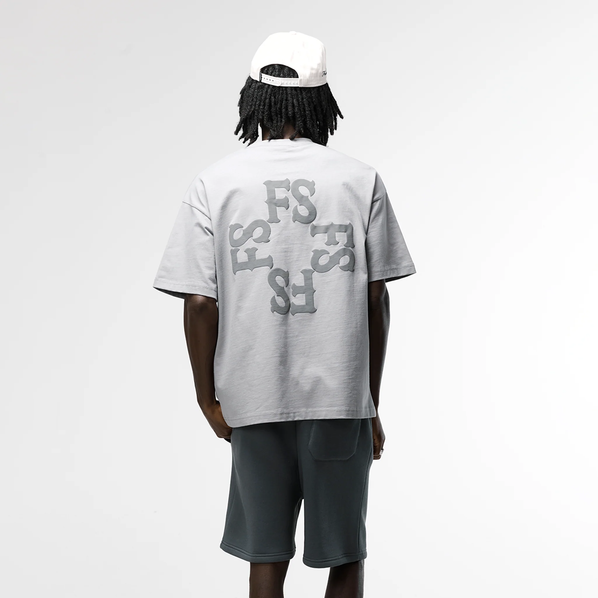 Monogram Twinset | Mid Grey/Charcoal - Faded