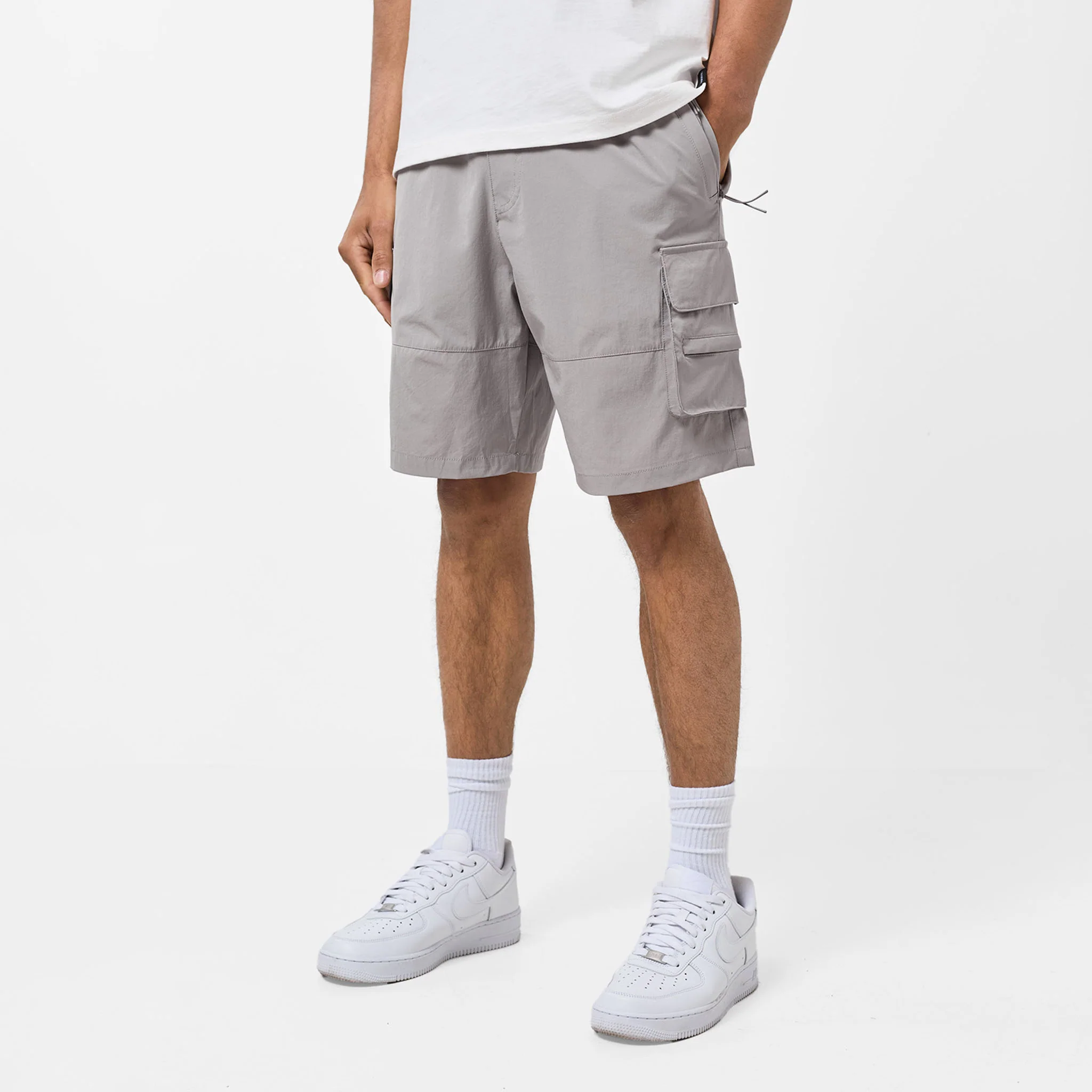 Stretch Tech Cargo Short | Stone - Faded