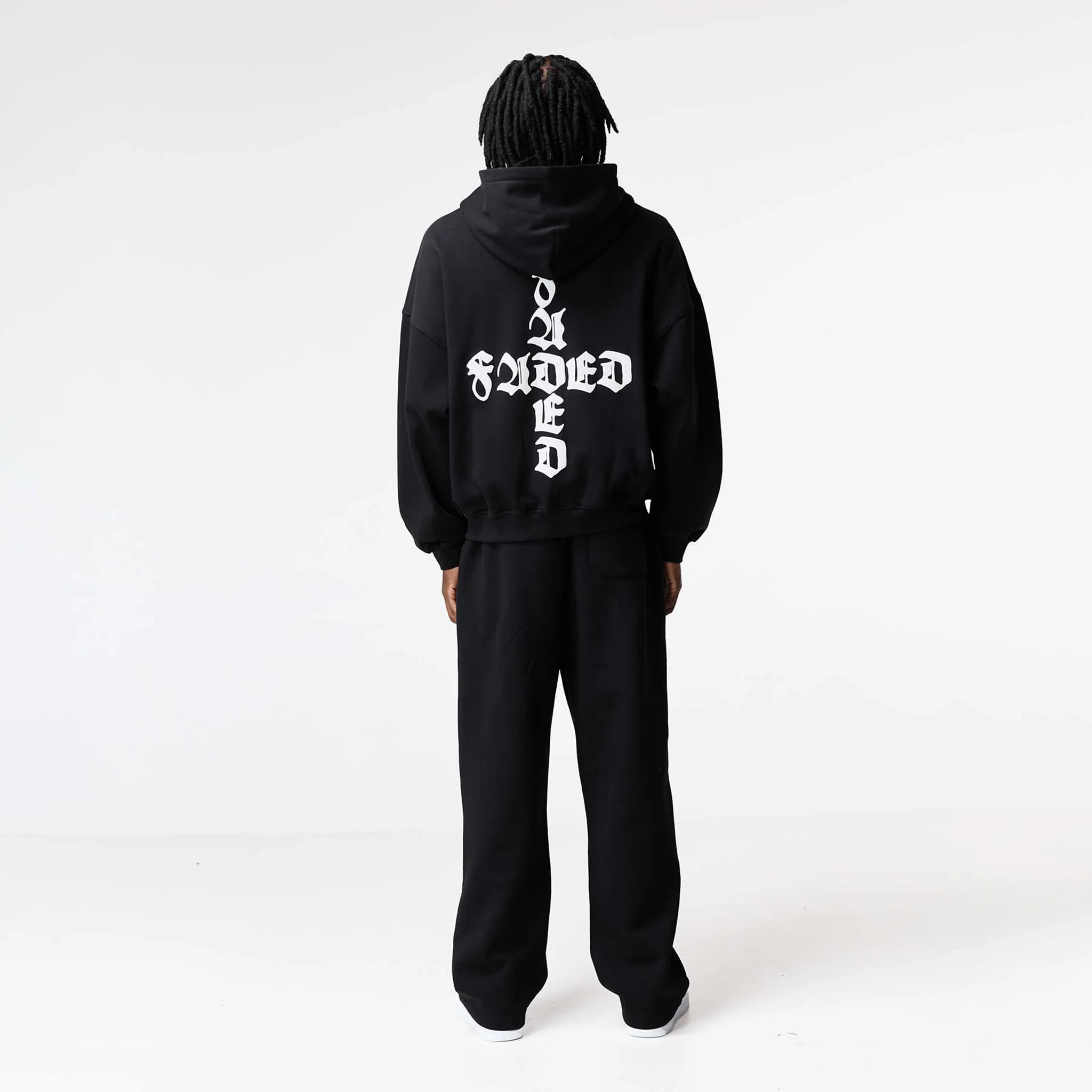 Gothic 2.0 Full Zip Hoodie | Black - Faded