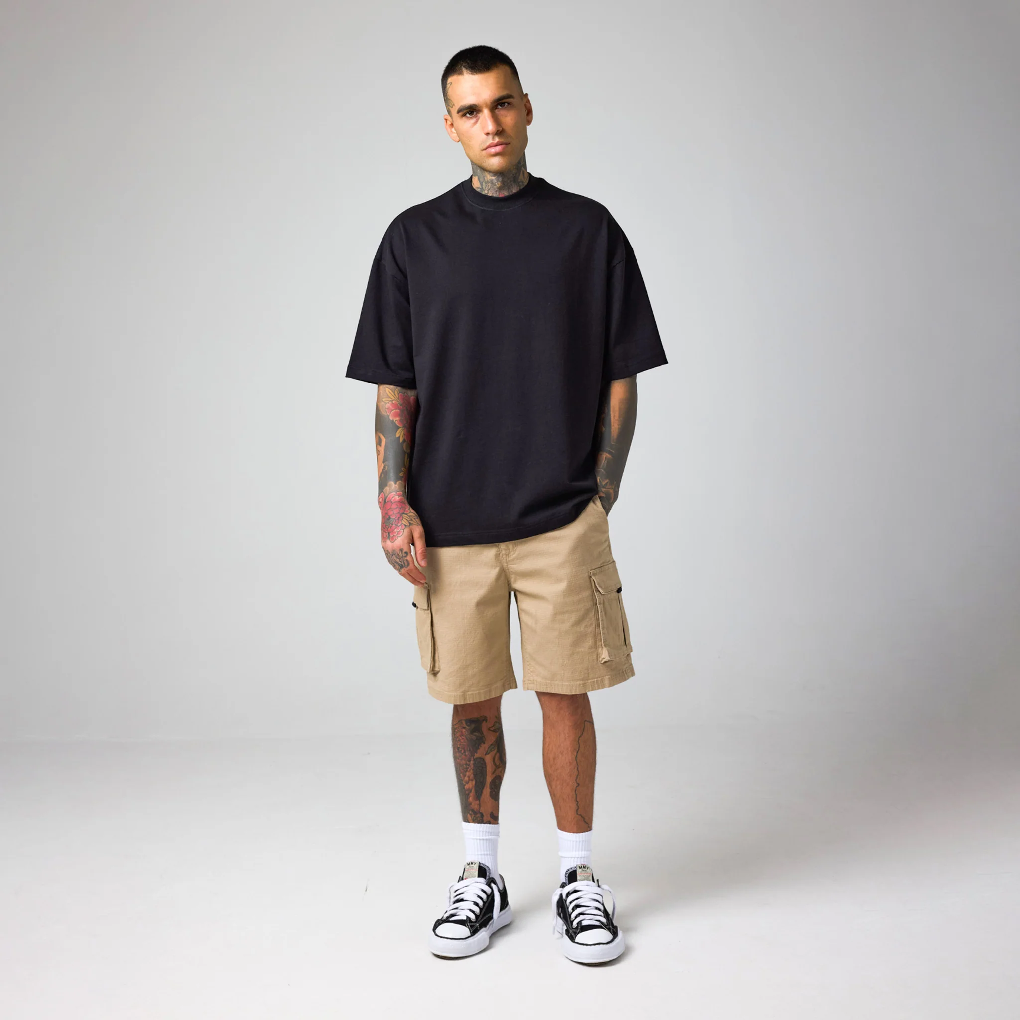 Box Fit T-Shirt | Vintage Black Wash - Faded