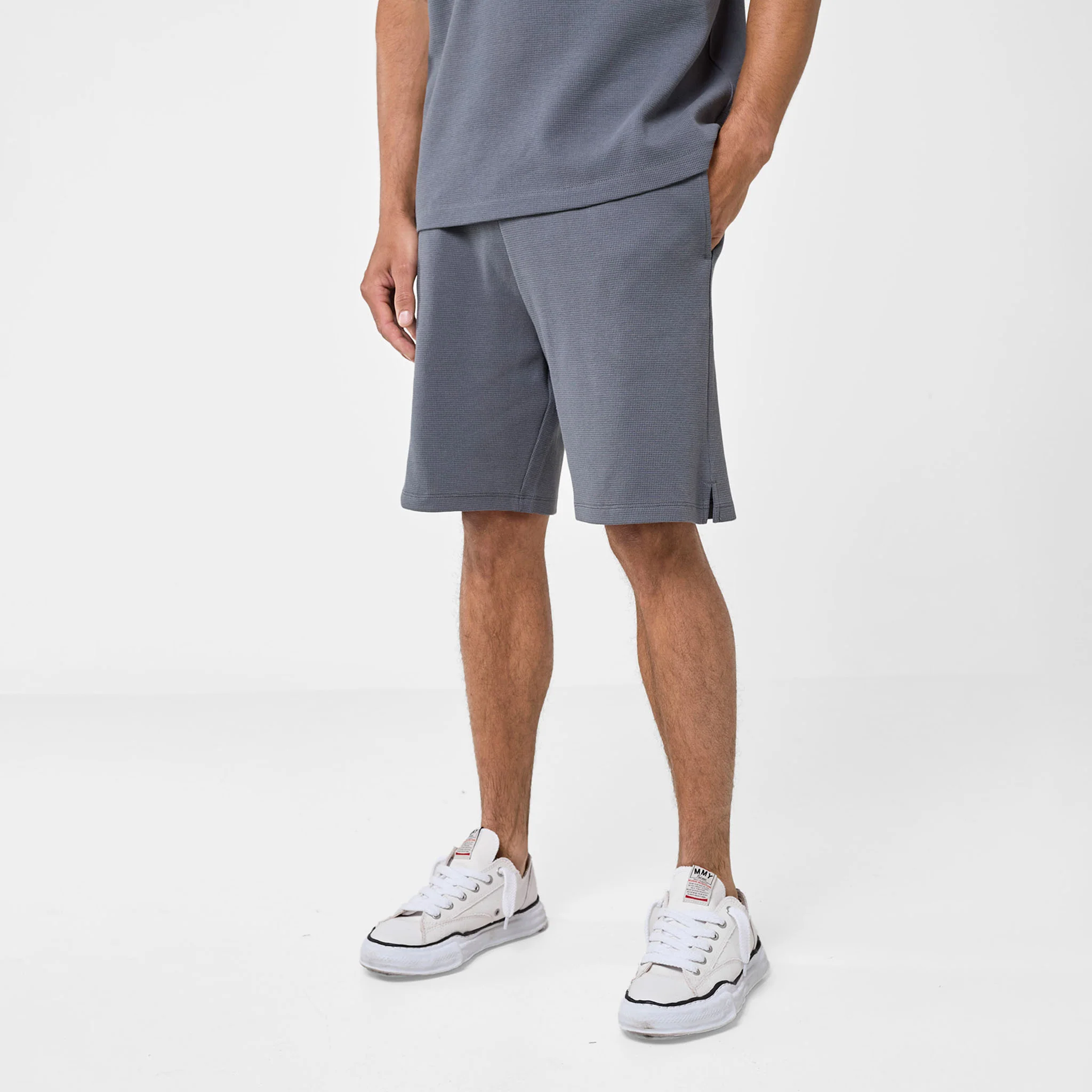Waffle Short | Charcoal - Faded