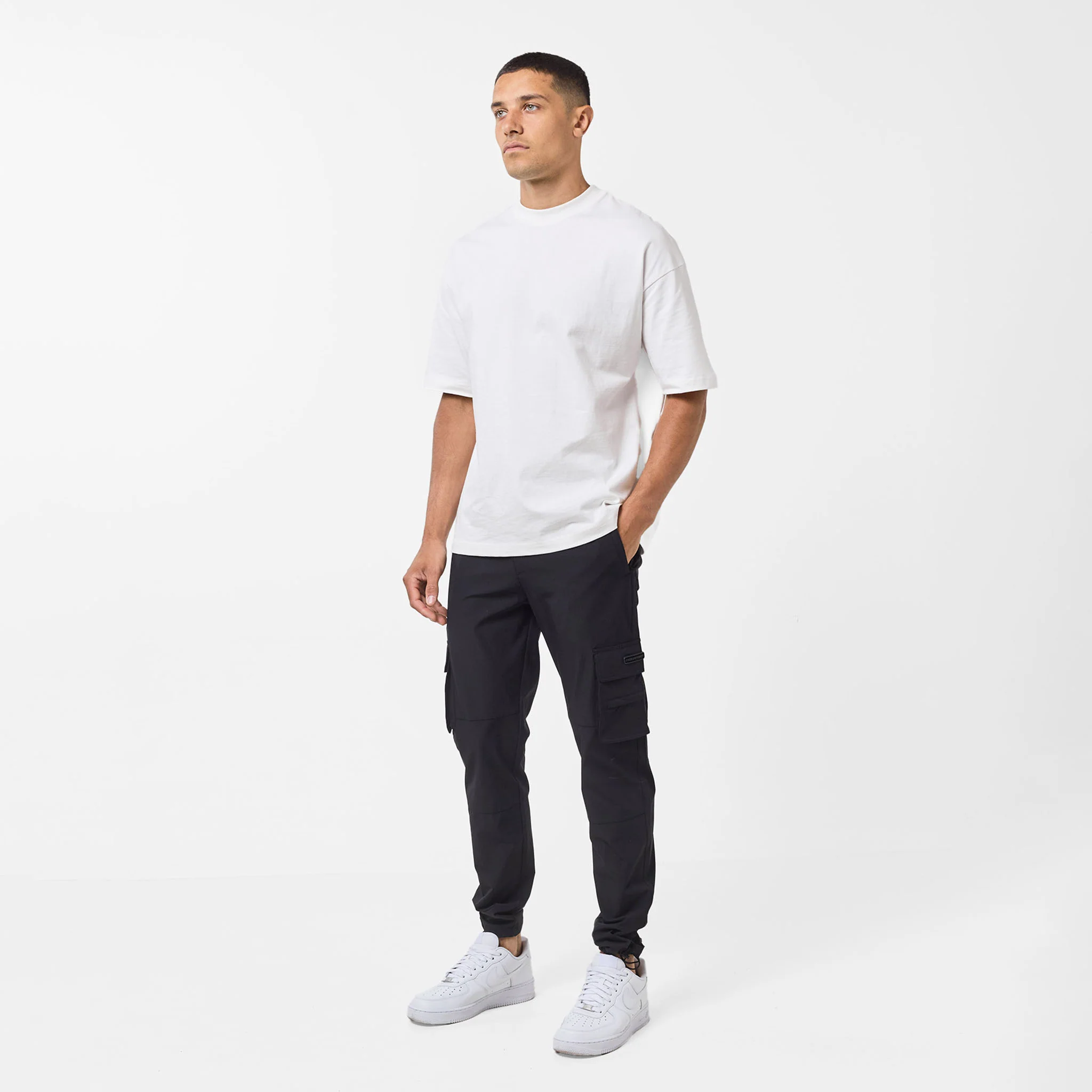 Technical Stretch Cargo Pant | Black - Faded