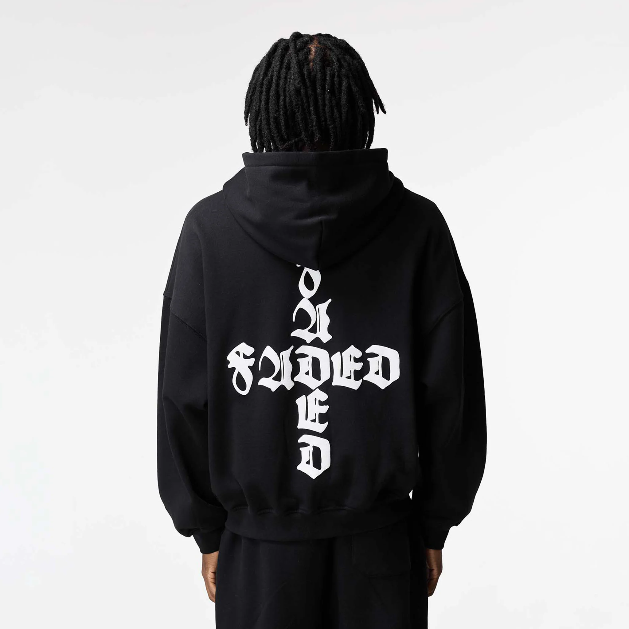Gothic 2.0 Full Zip Hoodie | Black - Faded