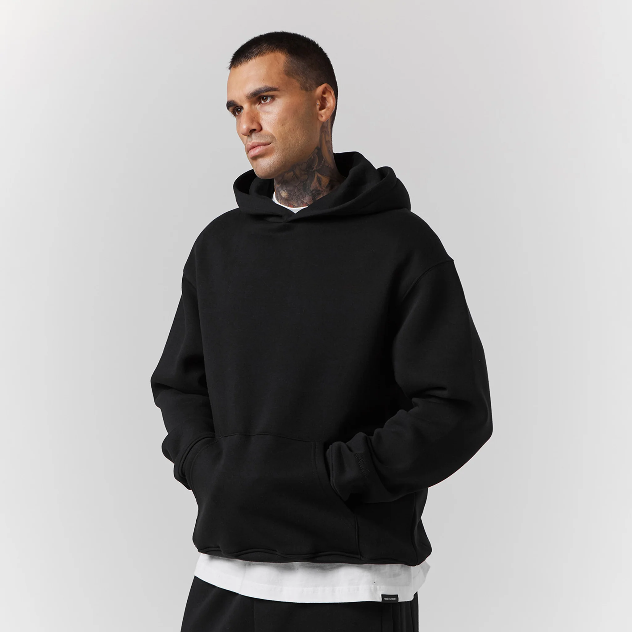Box Fit Tracksuit | Black - Faded