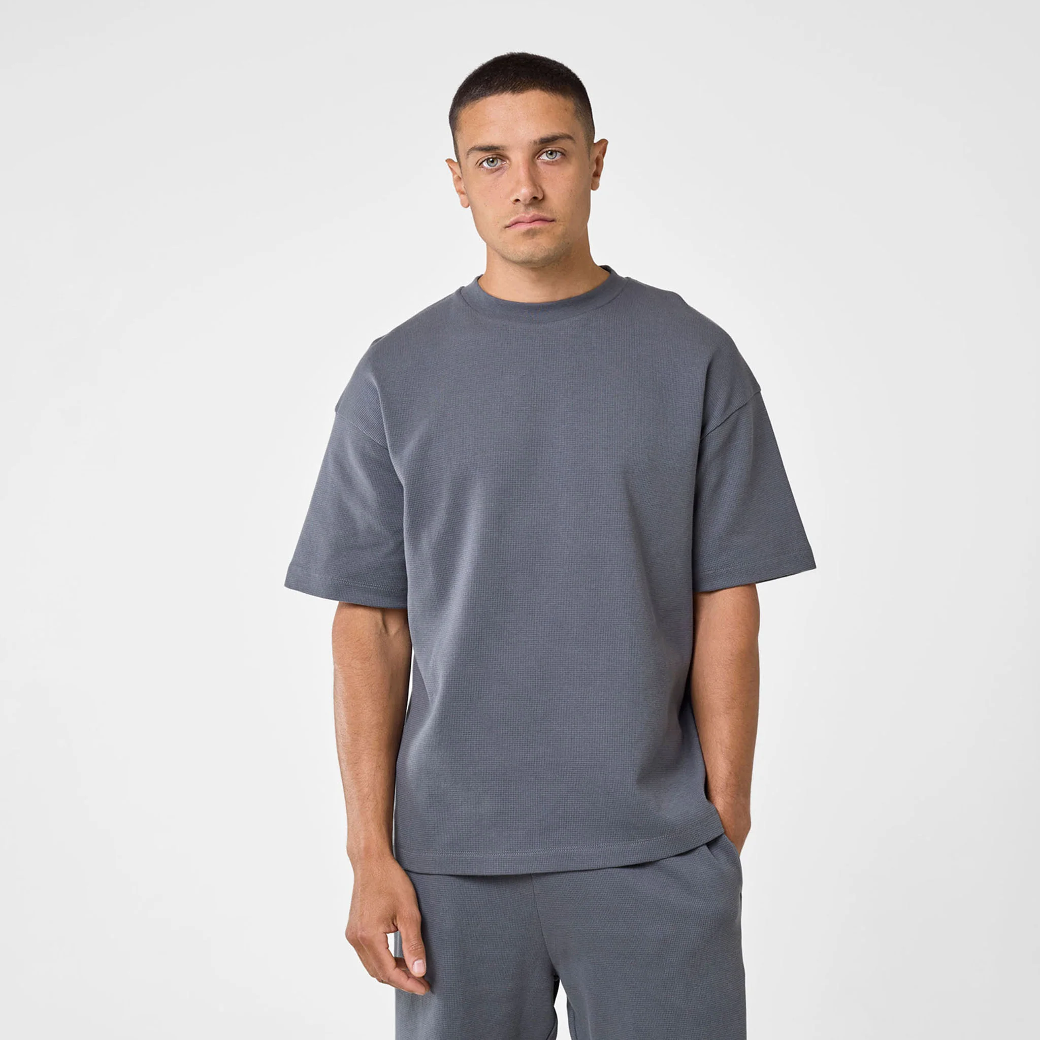 Waffle T-Shirt | Charcoal - Faded