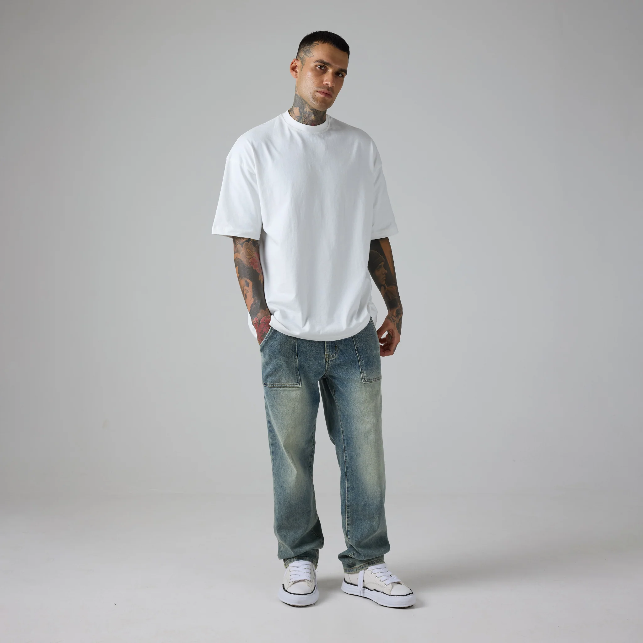 Worker Jean | Washed Blue - Faded