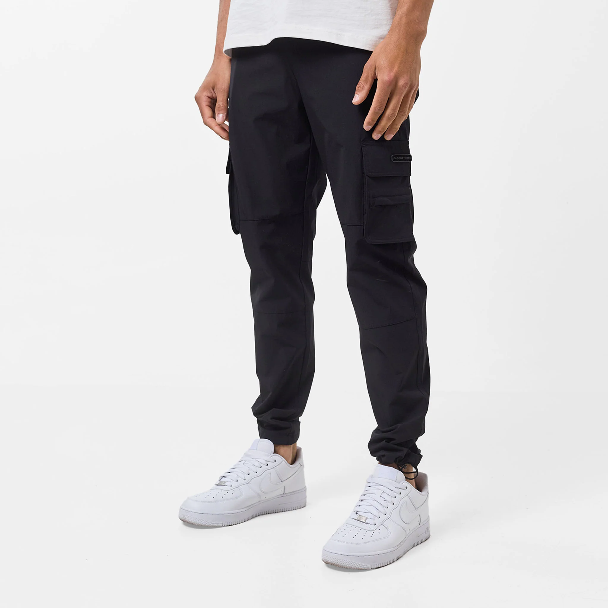 Technical Stretch Cargo Pant | Black - Faded