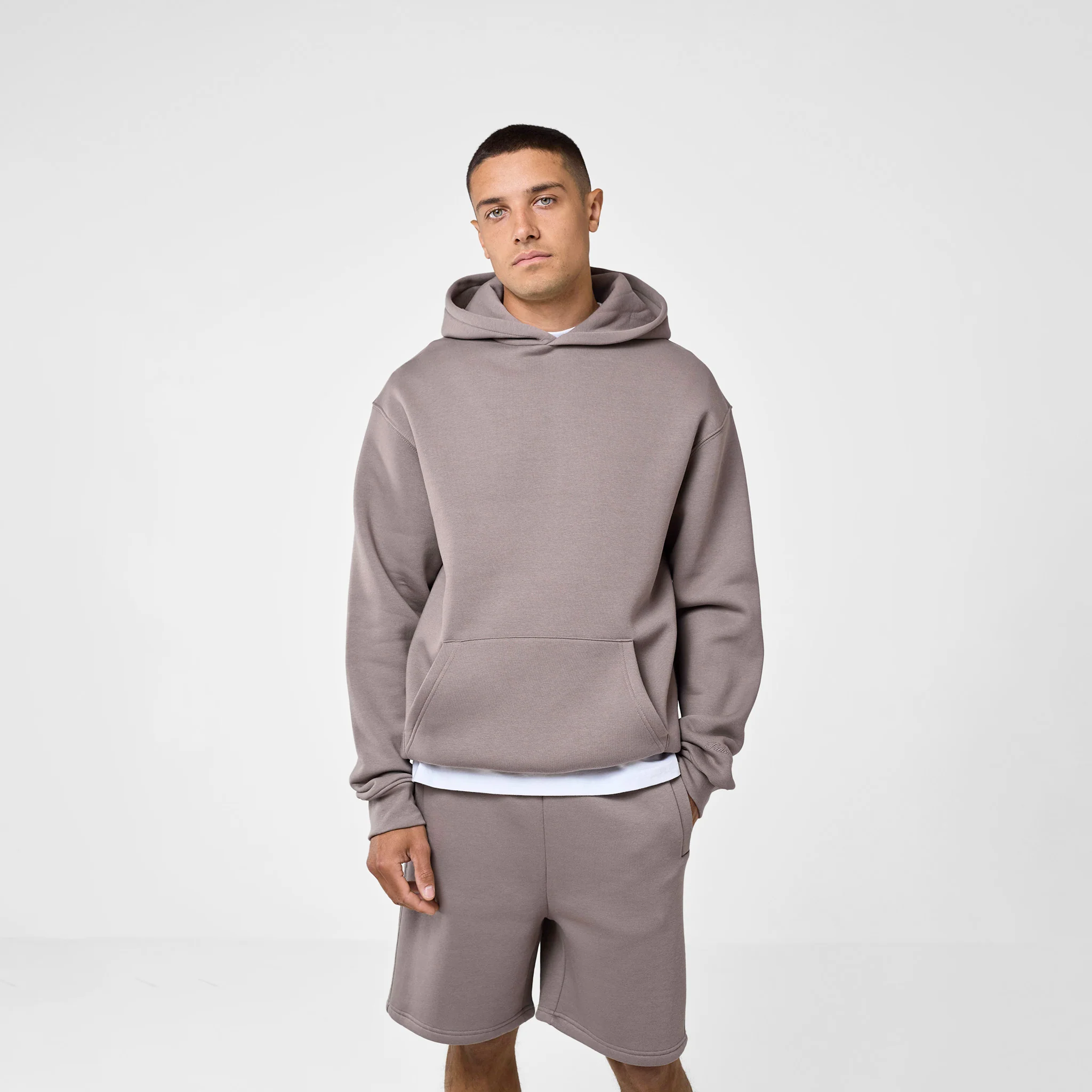 Box Fit Hoodie | Walnut Brown - Faded