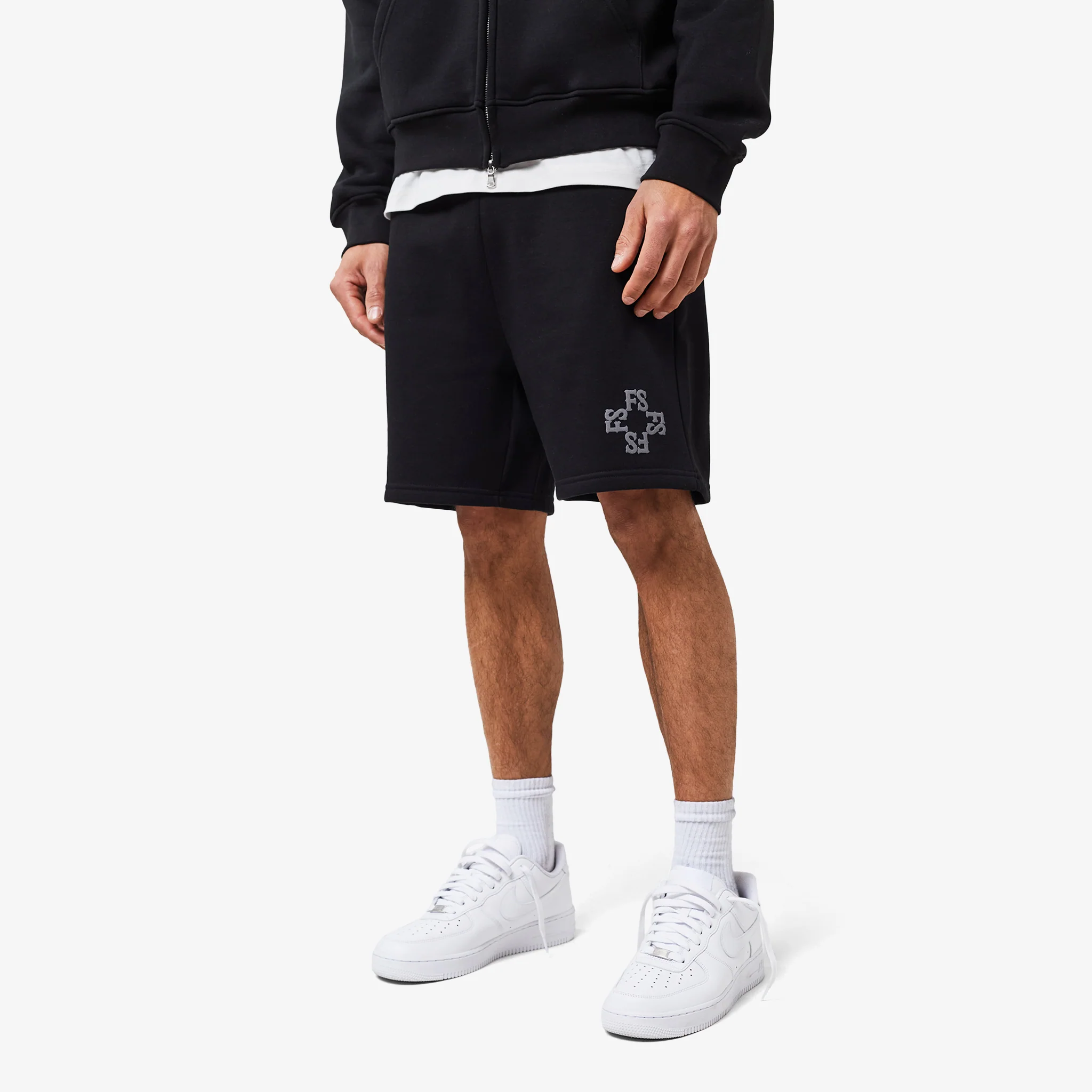 Monogram Short | Black - Faded