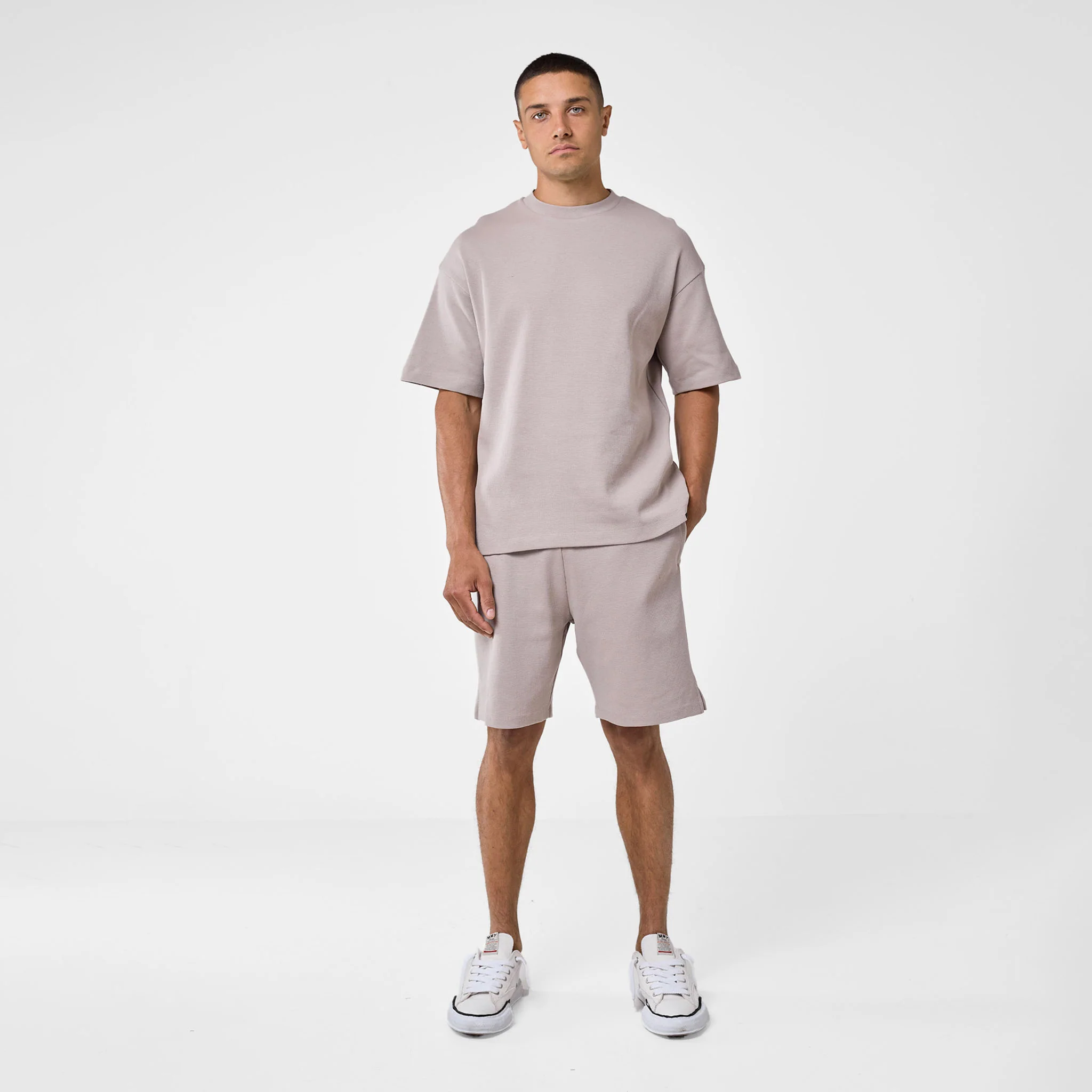 Waffle Short | Stone - Faded
