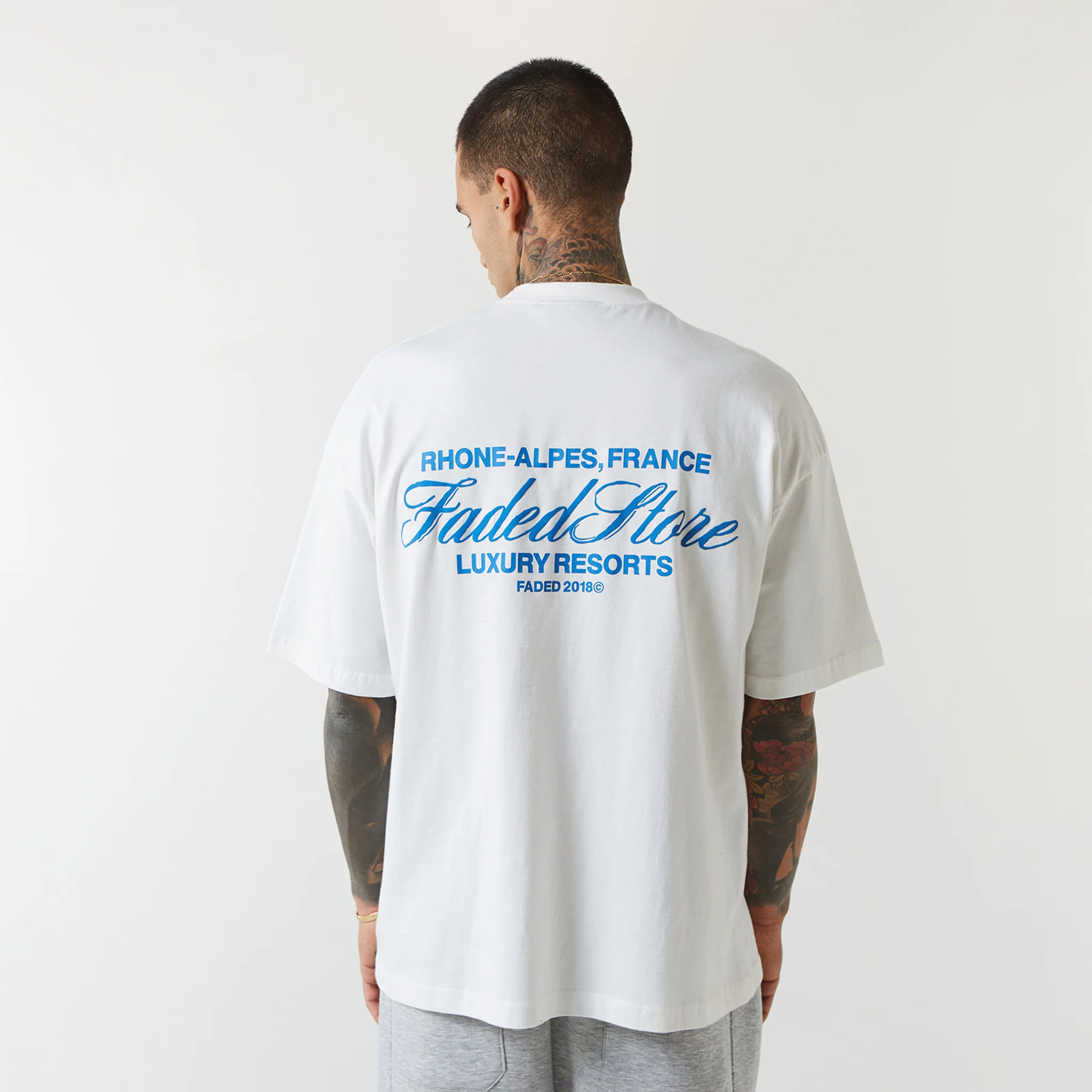 Alpes T-Shirt | Off White - Faded