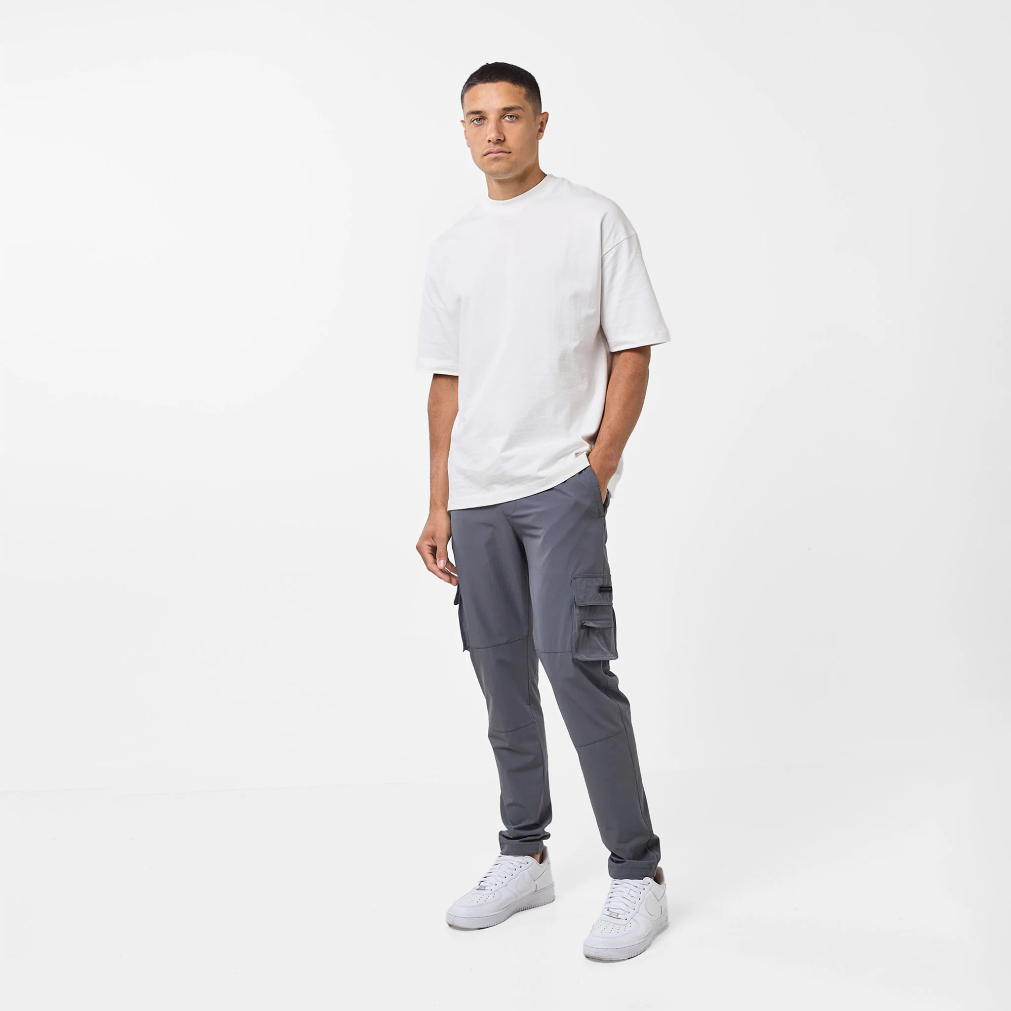 Technical Stretch Cargo Pant | Grey - Faded