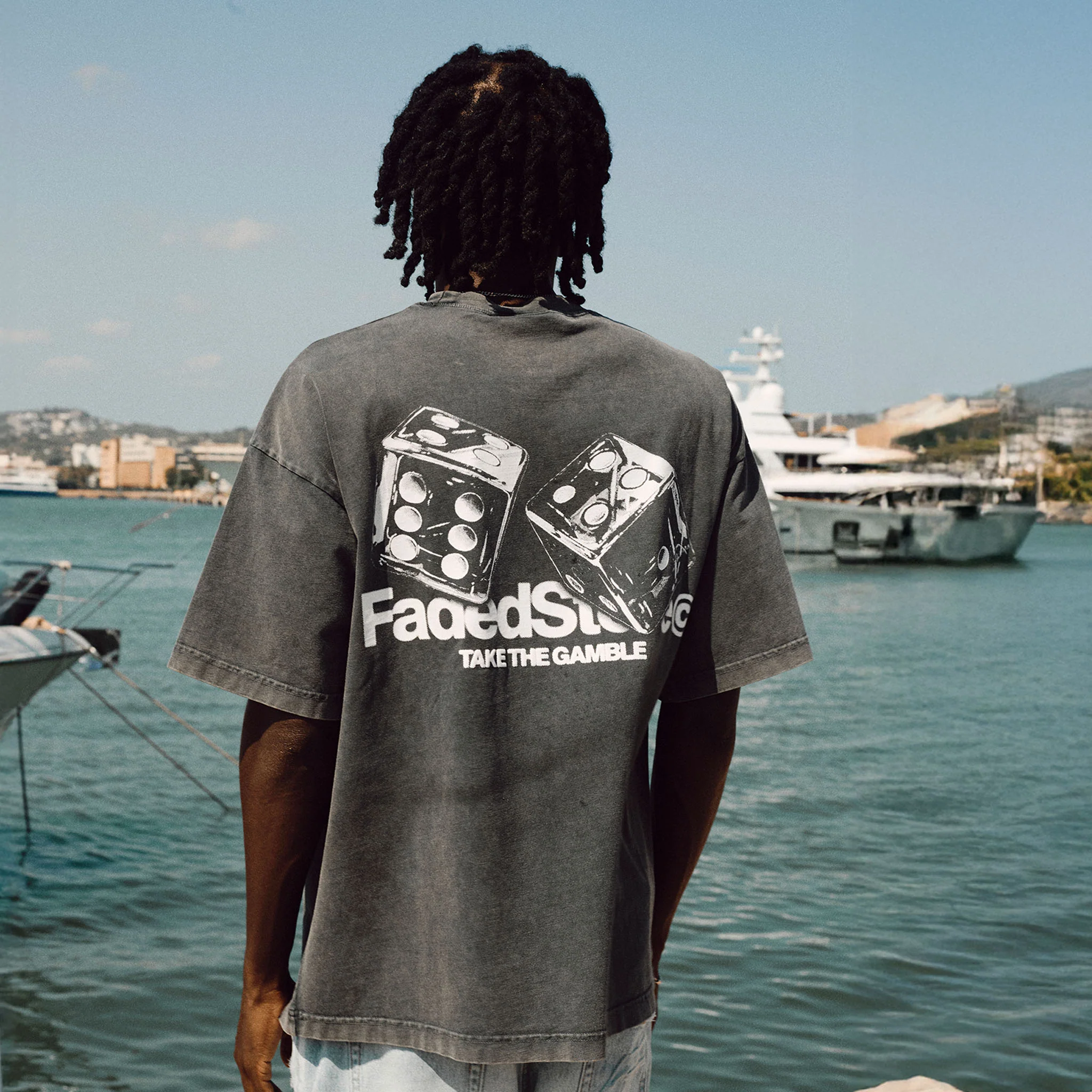 Take The Gamble T-Shirt | Acid Wash - Faded