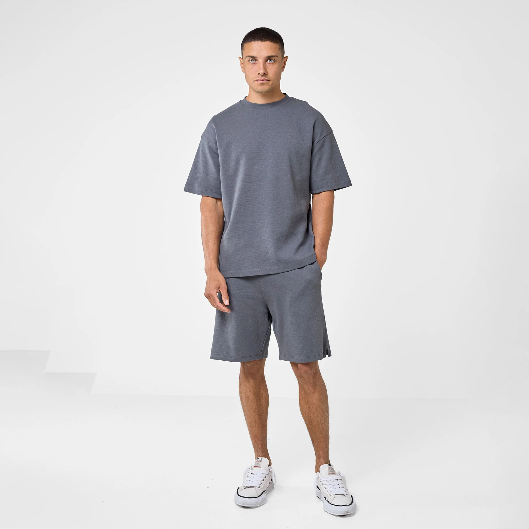Waffle Short | Charcoal - Faded