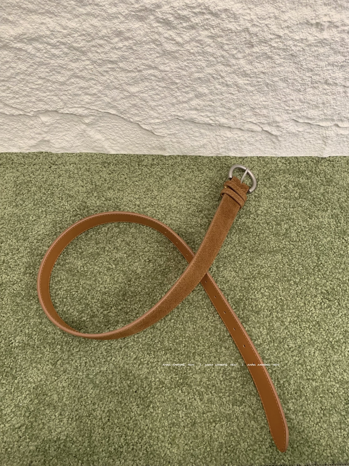 Store Faded Vintage Genuine Nubuck Leather Belt - Premium Matte Cowhide Waistband - Faded