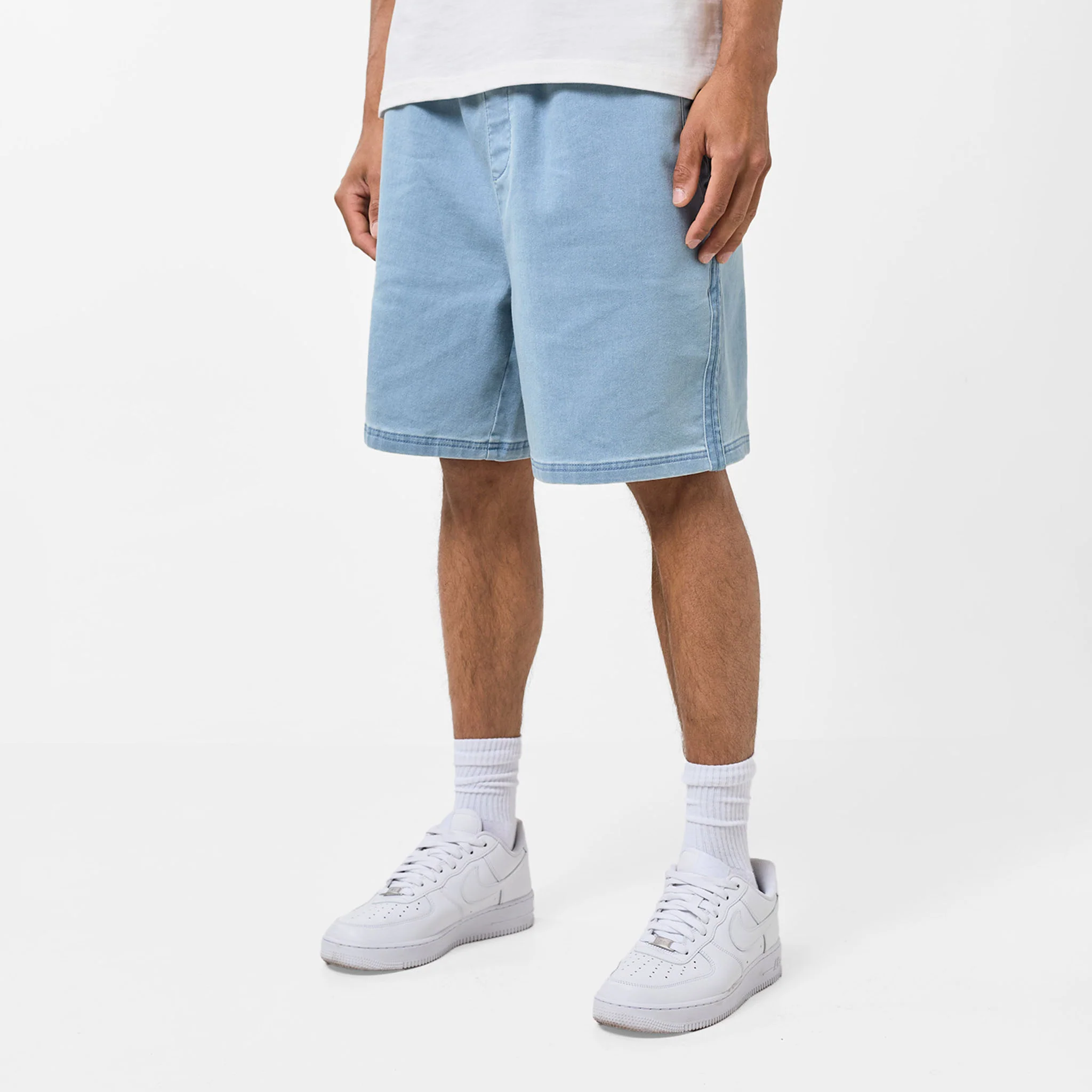 Core Essential Short | Washed Blue - Faded