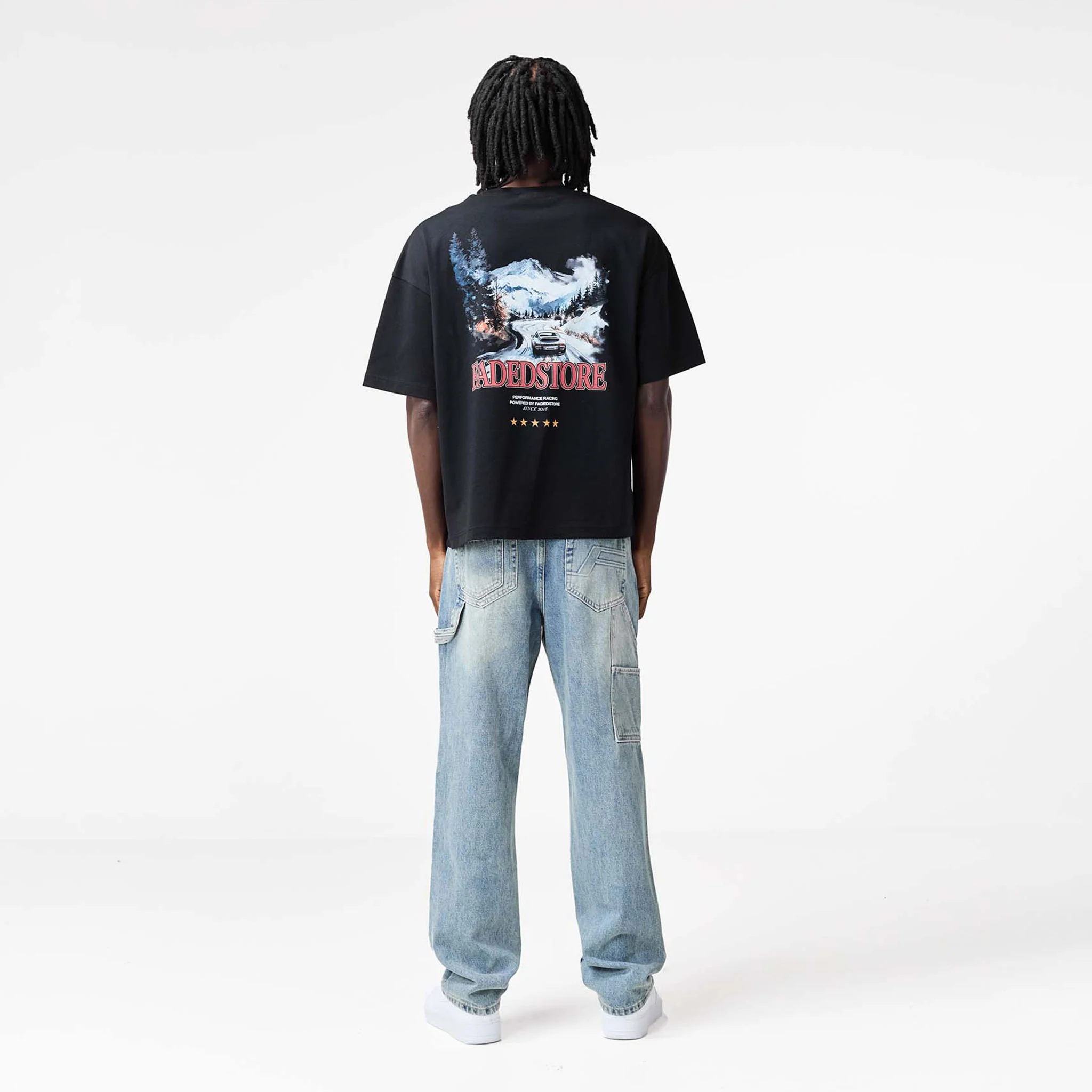 Alpine Tour T-Shirt | Black - Faded