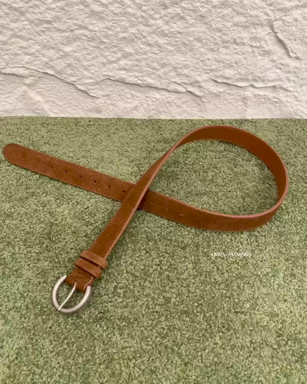 Store Faded Vintage Genuine Nubuck Leather Belt - Premium Matte Cowhide Waistband - Faded